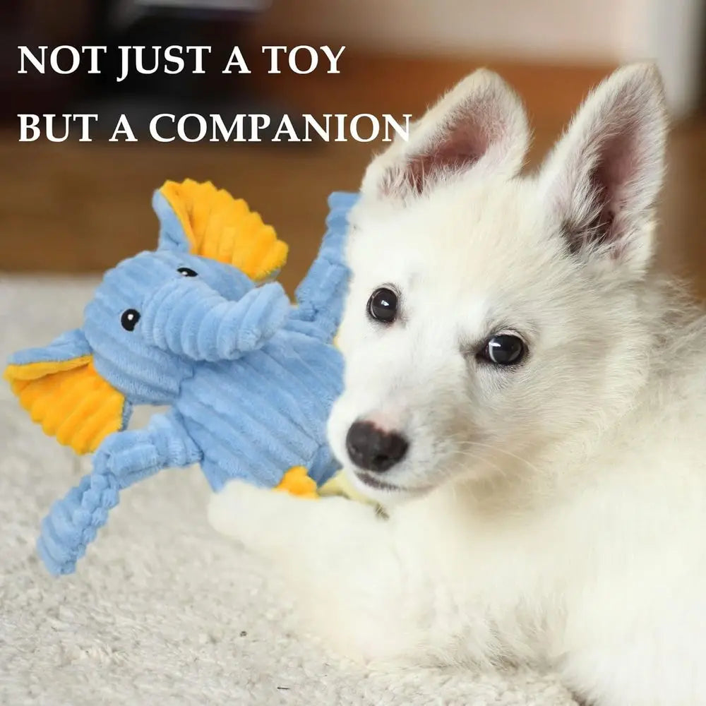5 Pack Tough Squeaky Plush Dog Toys Bundle For Dogs