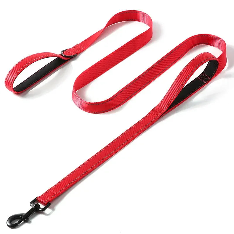 Heavy Duty Nylon Dog Leash With Double Handle For Training