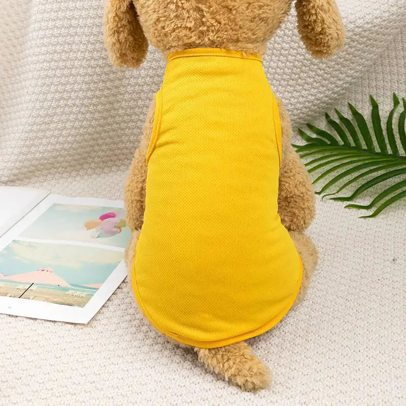 Summer Breathable Dog Vest T Shirt for Small Dogs Cats