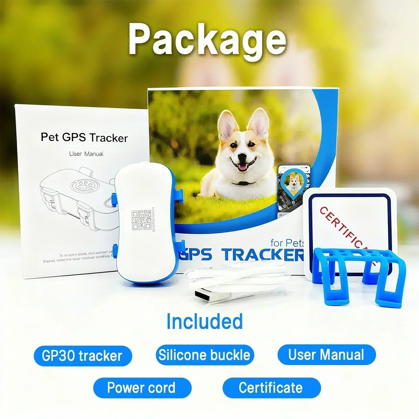 WANWAYTECH GPS Pet Tracker 4G For Dogs And Cats IP67 Waterproof