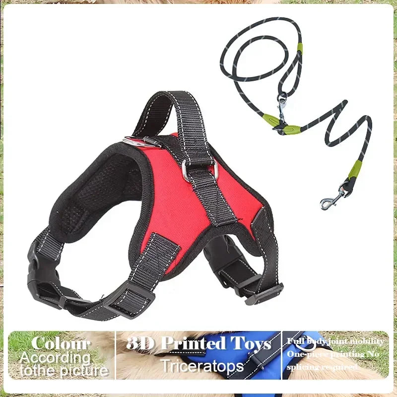 NONECN Dog Harness Leash Set No Pull Easy Control Handle