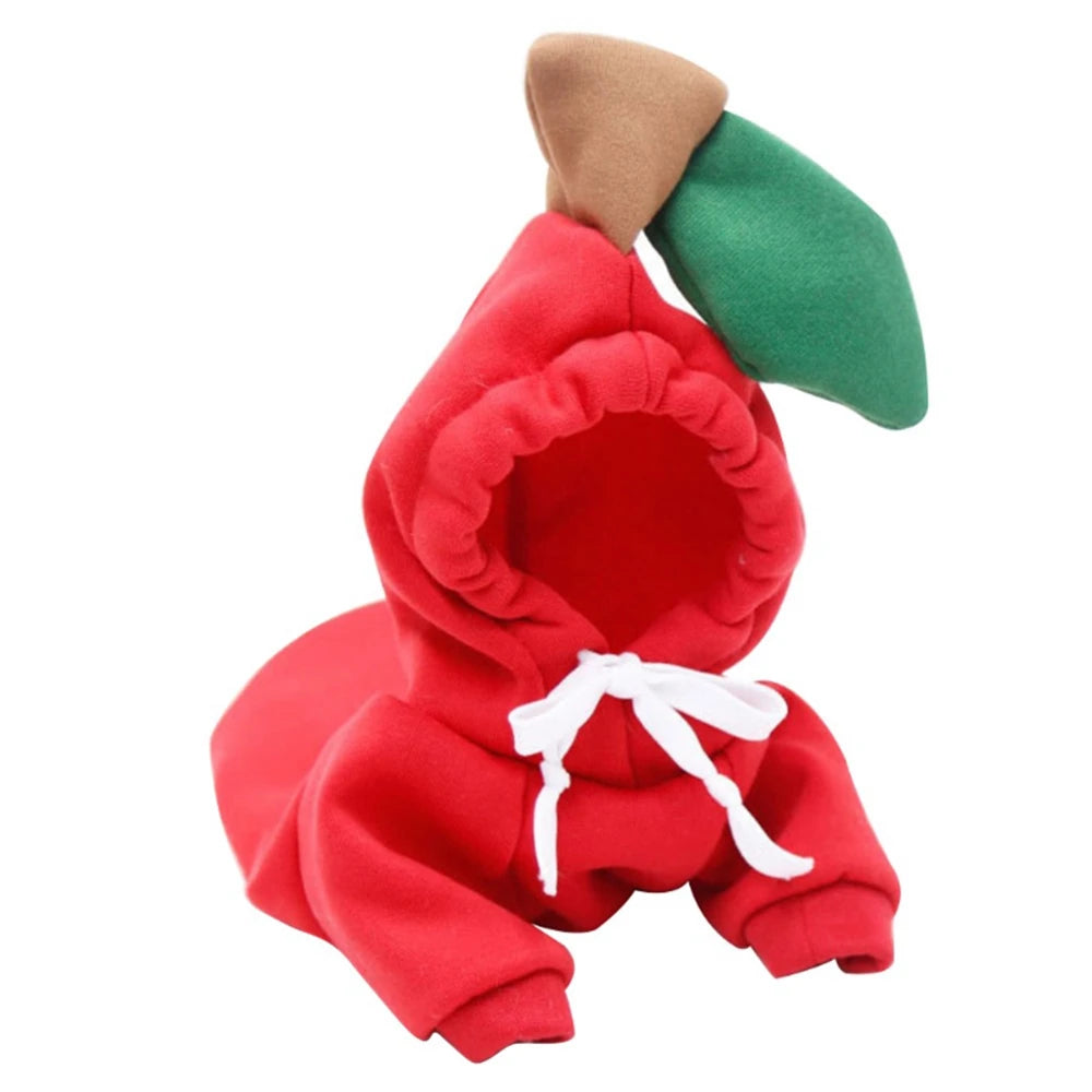 NONECN Cute Fruit Dog Hoodie For Dogs Warm Fleece Cozy
