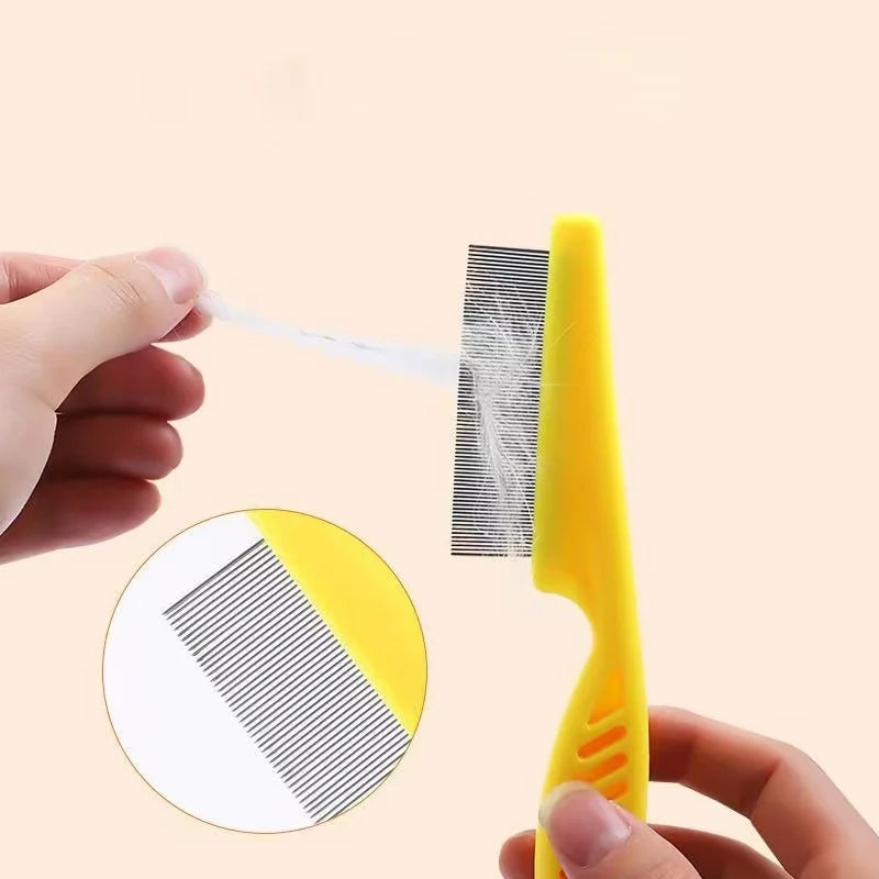 Stainless Steel Pet Hair Shedding With Flea Grooming Comb