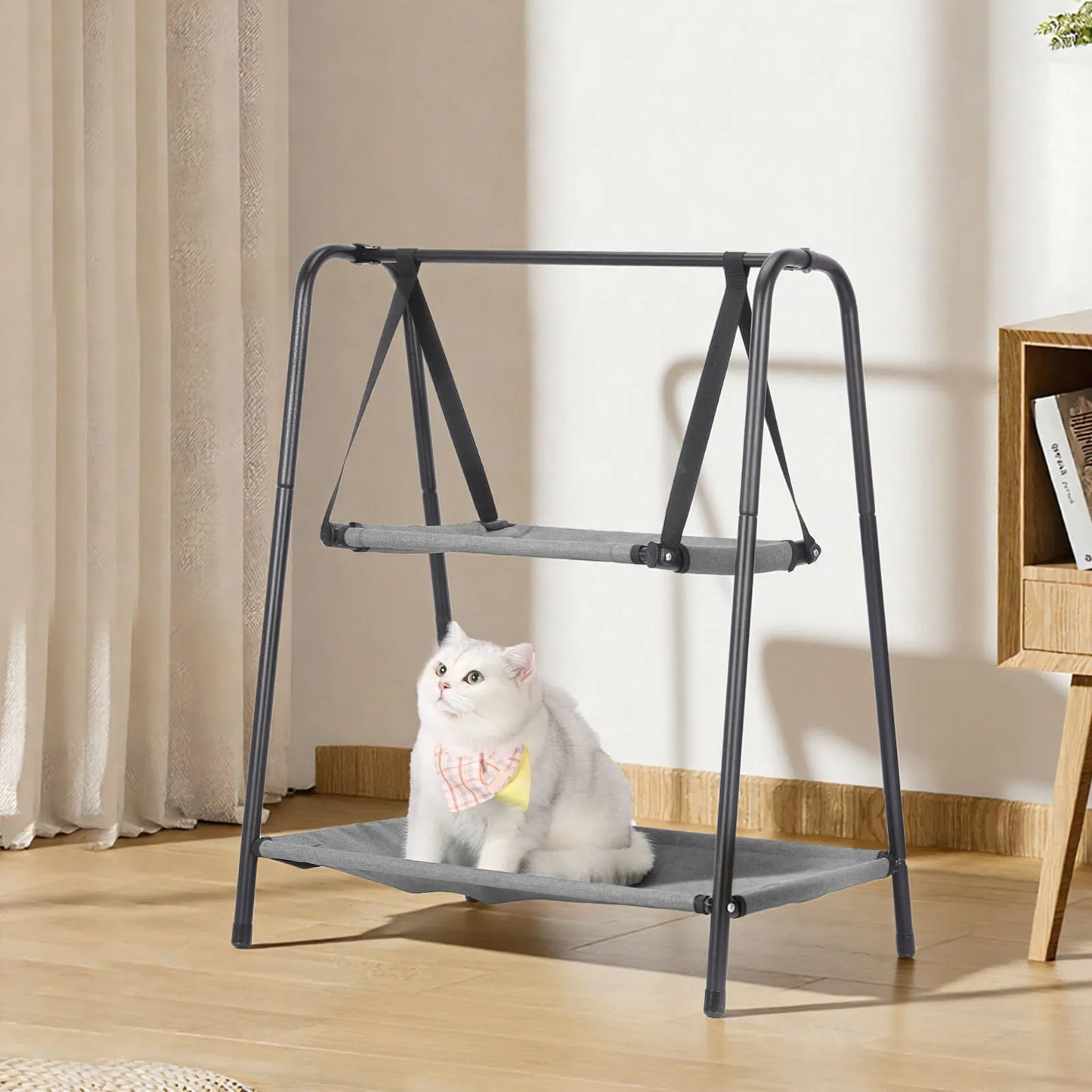 Cat Hammock Double Layer Window Bed For Cats Indoor