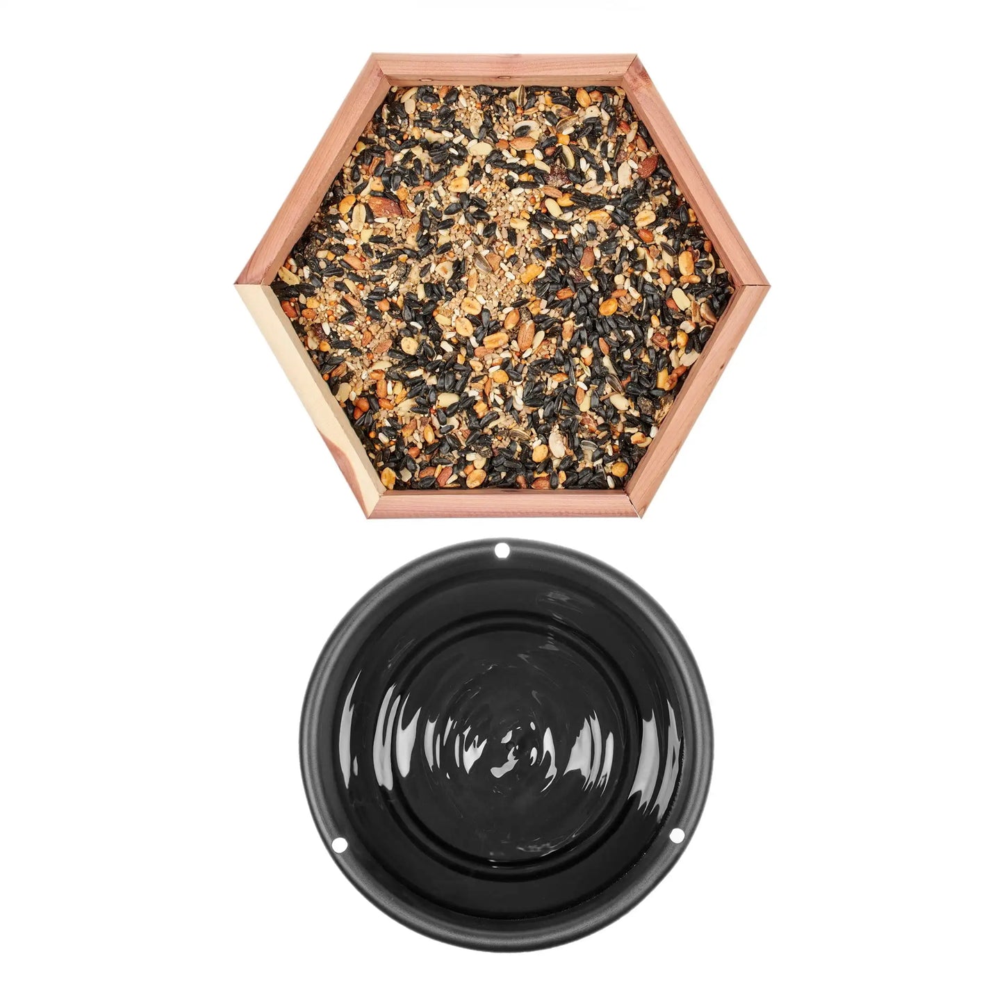 Cedar 2 In 1 Wild Bird Bath And Feeder AccessoryKit