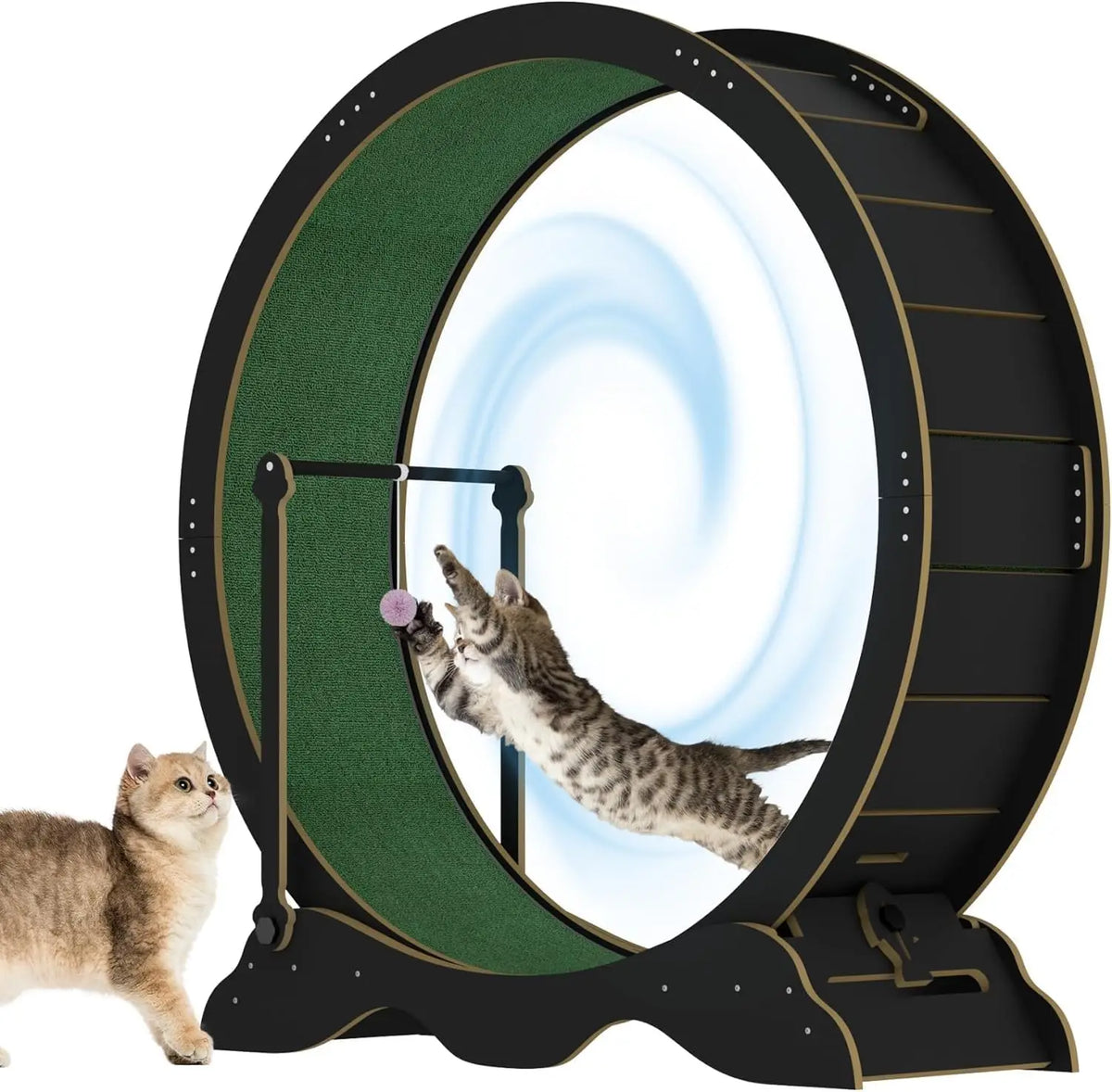 Studyset Cat Exercise Wheel With Quiet Rollers And Carpeted Runway