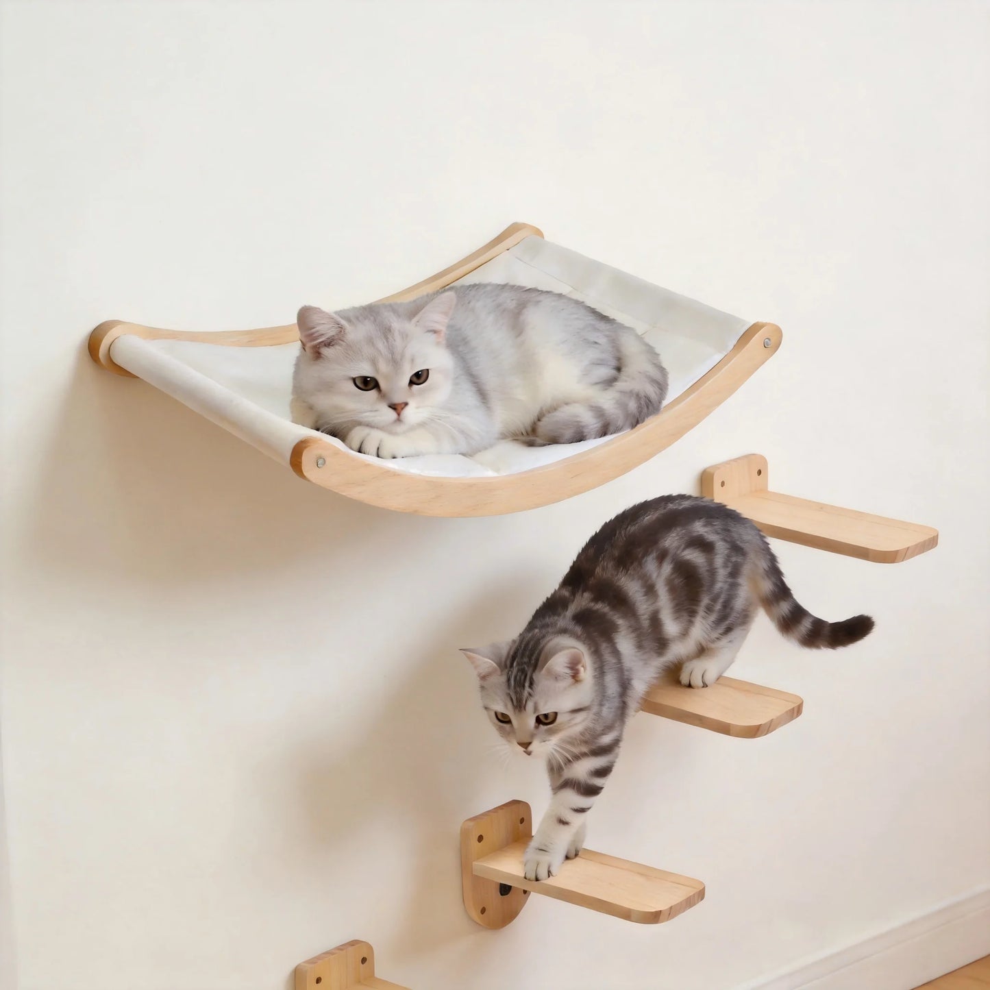 Cat Roped Bridge Wall Mount With Sisal For Indoor Cats