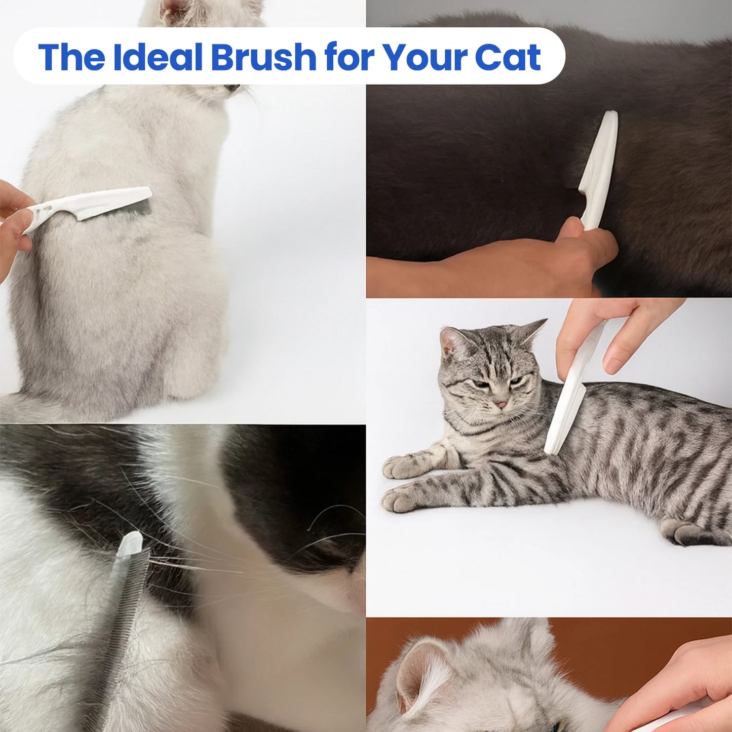Dog And Cat Deshedding Brush And Massager Set For Pets