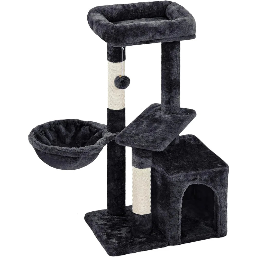 NONECN Cat Tree Tower With Condo Nest And Scratching Posts