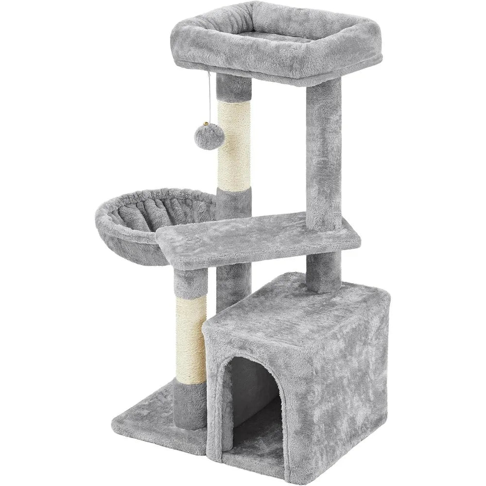 NONECN Cat Tree Tower With Condo Nest And Scratching Posts