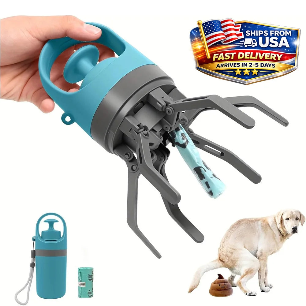 No Touch Portable Dog Pooper Scooper Claw Pickup Tool