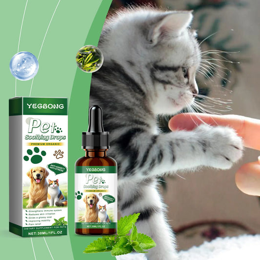 YEGBONG Pet Soothing Drops for Skin Health and Calming