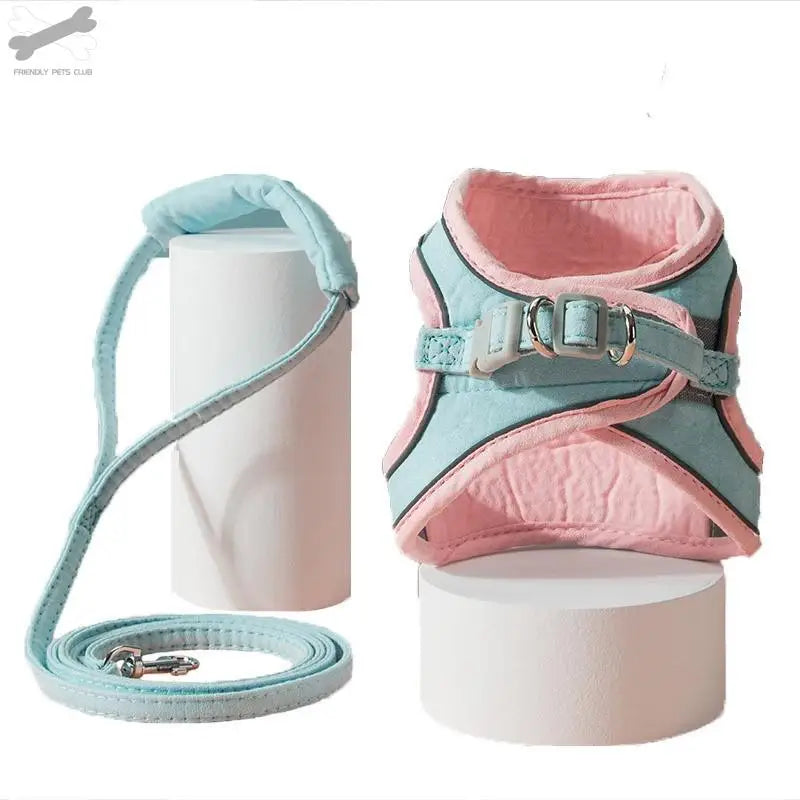 Night Fluorescent Reflective Vest Harness for Dogs and Cats