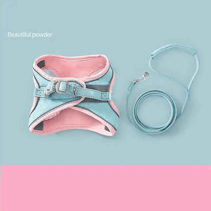 Night Fluorescent Reflective Vest Harness for Dogs and Cats
