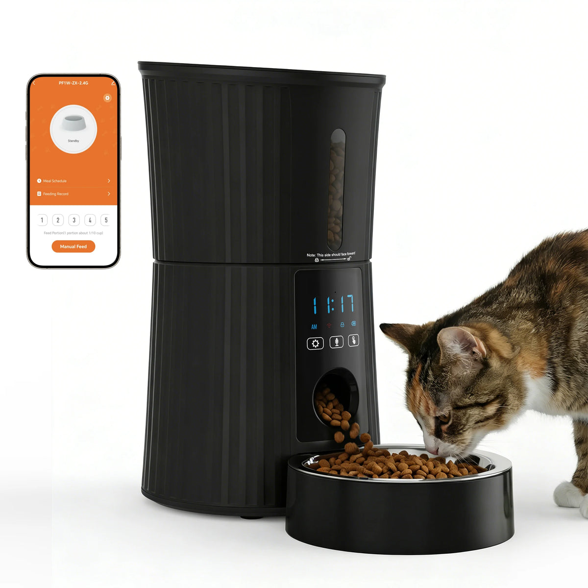 WiFi Automatic Cat Feeder With App Control And Programmable Timer
