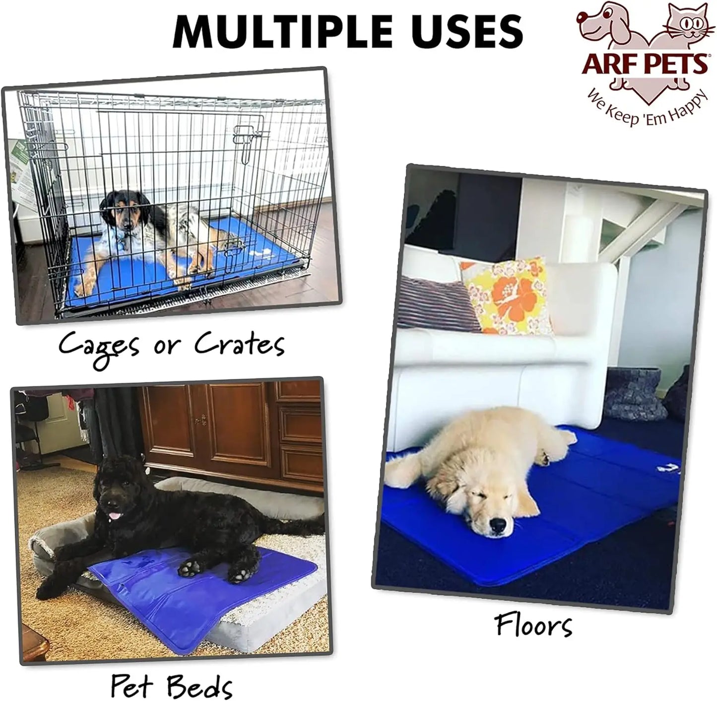 Self Cooling Pet Mat Gel-Infused Pad For Dogs In Kennels