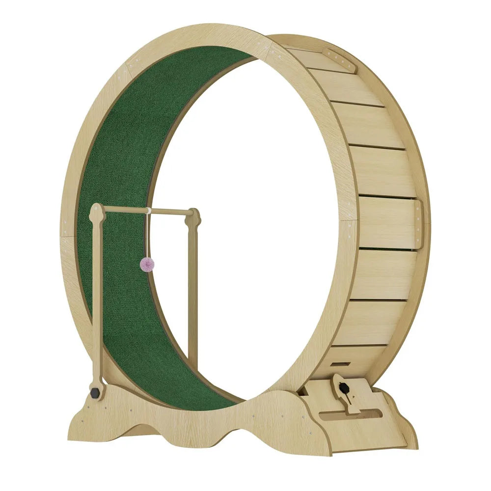 Studyset Cat Exercise Wheel With Quiet Rollers And Carpeted Runway