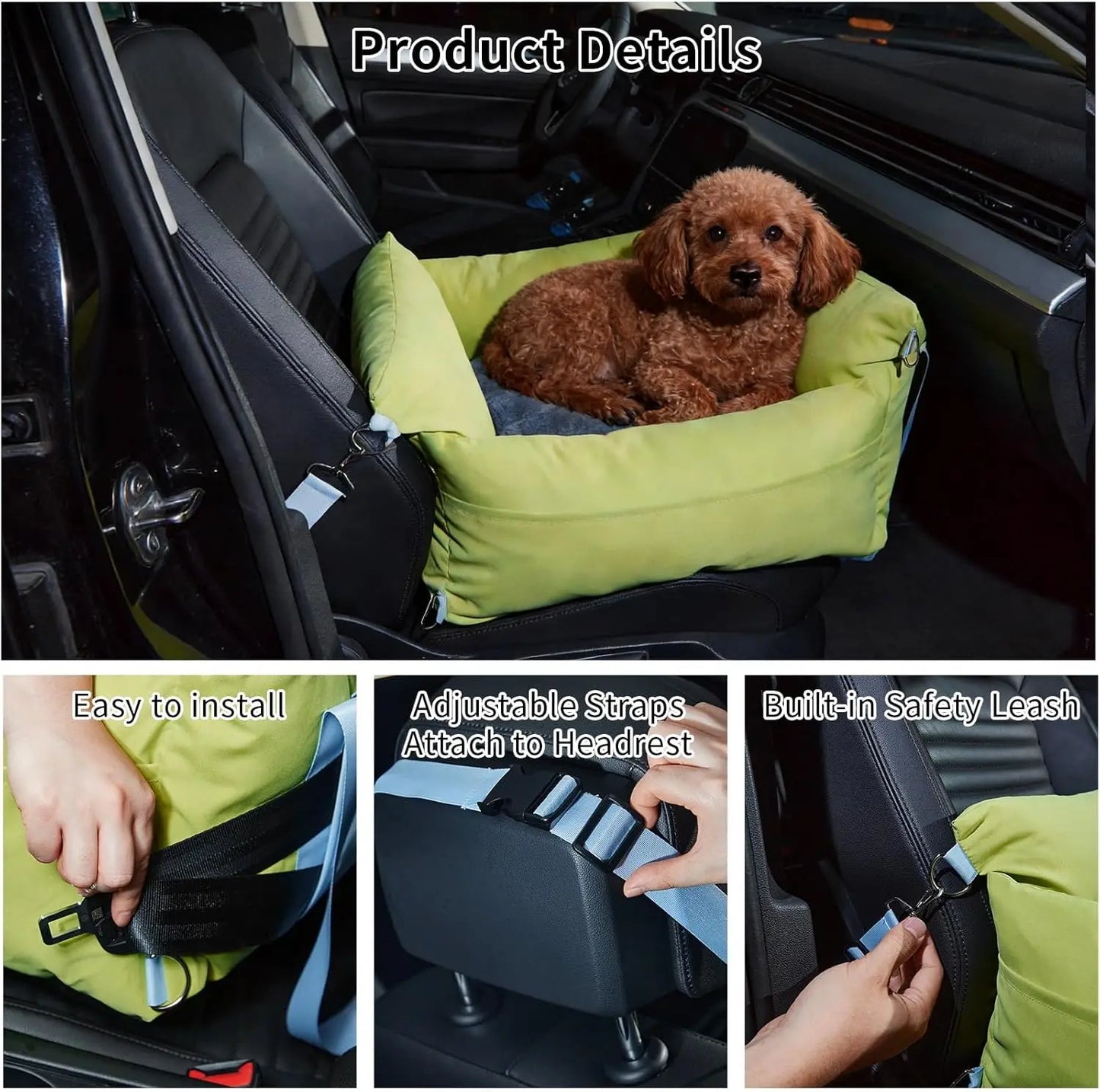HiMISS Comfort Pet Travel Carrier Car Seat For Small Dogs