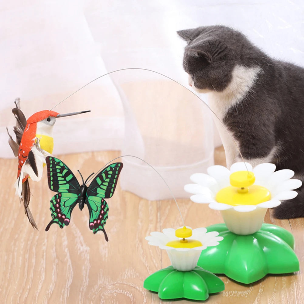 Automatic Rotating Cat Toy Butterfly Teaser For Kitten