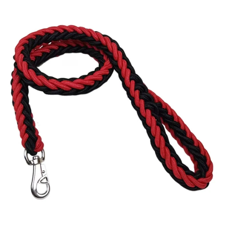 Nylon Braided Dog Leash For Large Breeds Walking Outdoor Training