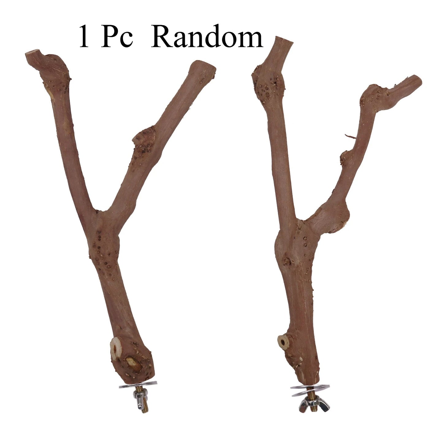 Grape Wood Bird Perch Standing Stick For Parrots Cockatiels Parakeets