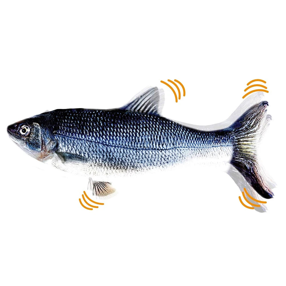 VKTECH Interactive USB Floppy Fish Cat Toy for Cats