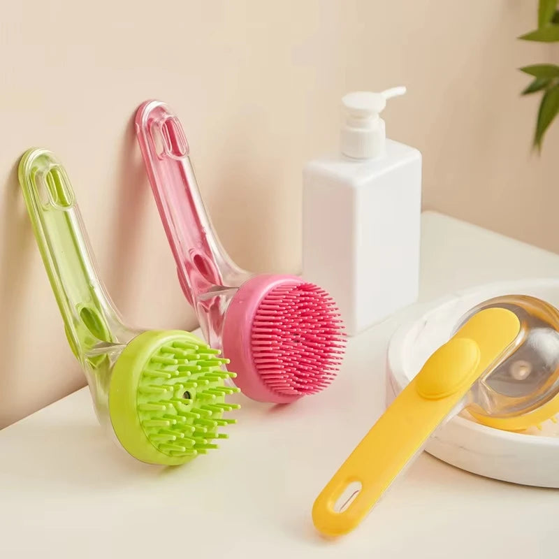 Pet Bathing Brush Silicone Massager For Dogs And Cats