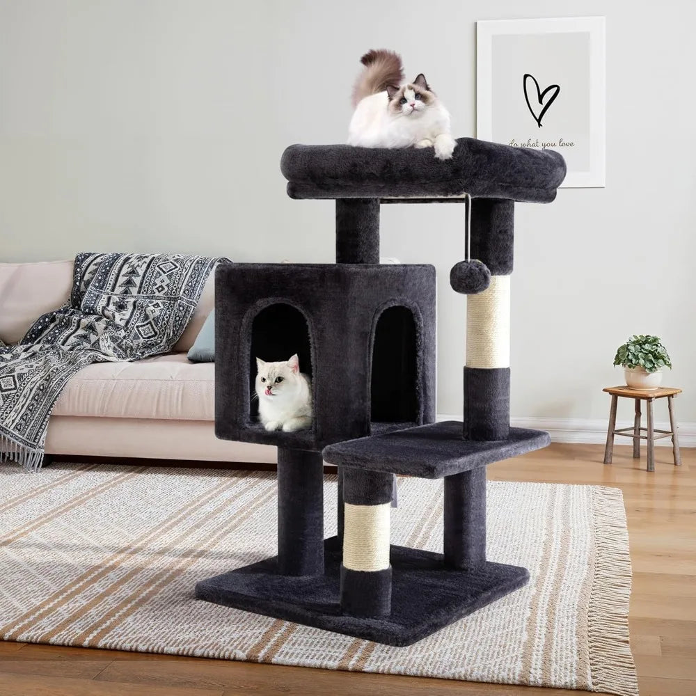 NBVCX Cat Tree Tower With Plush Perches Condos Sisal Posts