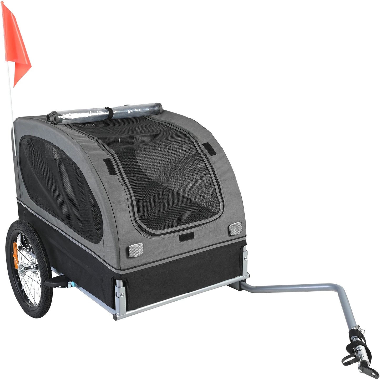 Dog Bike Trailer Pet Cart For Dogs Collapsible Carrier