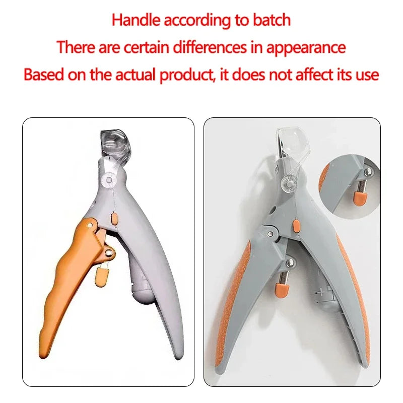 LED Pet Nail Clippers DualSided 5X Magnification Cats And Dogs