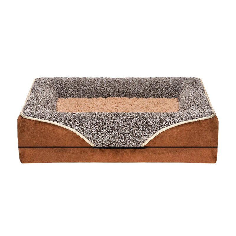 NONECN Dog Bed With Removable Washable Cover And Raised Edges