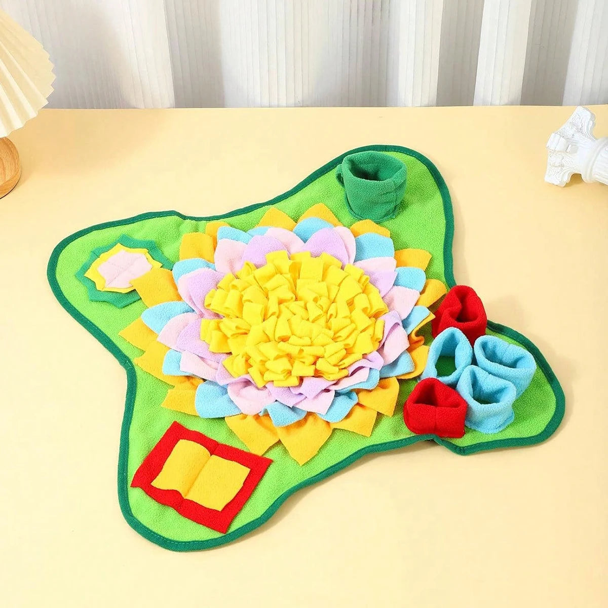 Interactive Dog Snuffle Mat Puzzle Toy for Treats and Fun