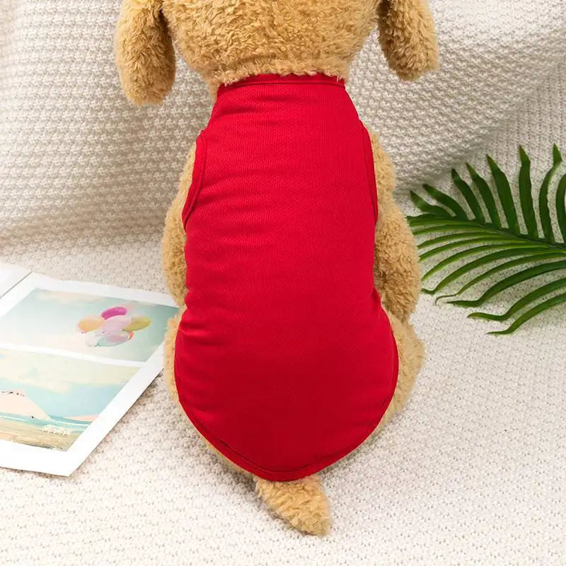 Summer Breathable Dog Vest T Shirt for Small Dogs Cats
