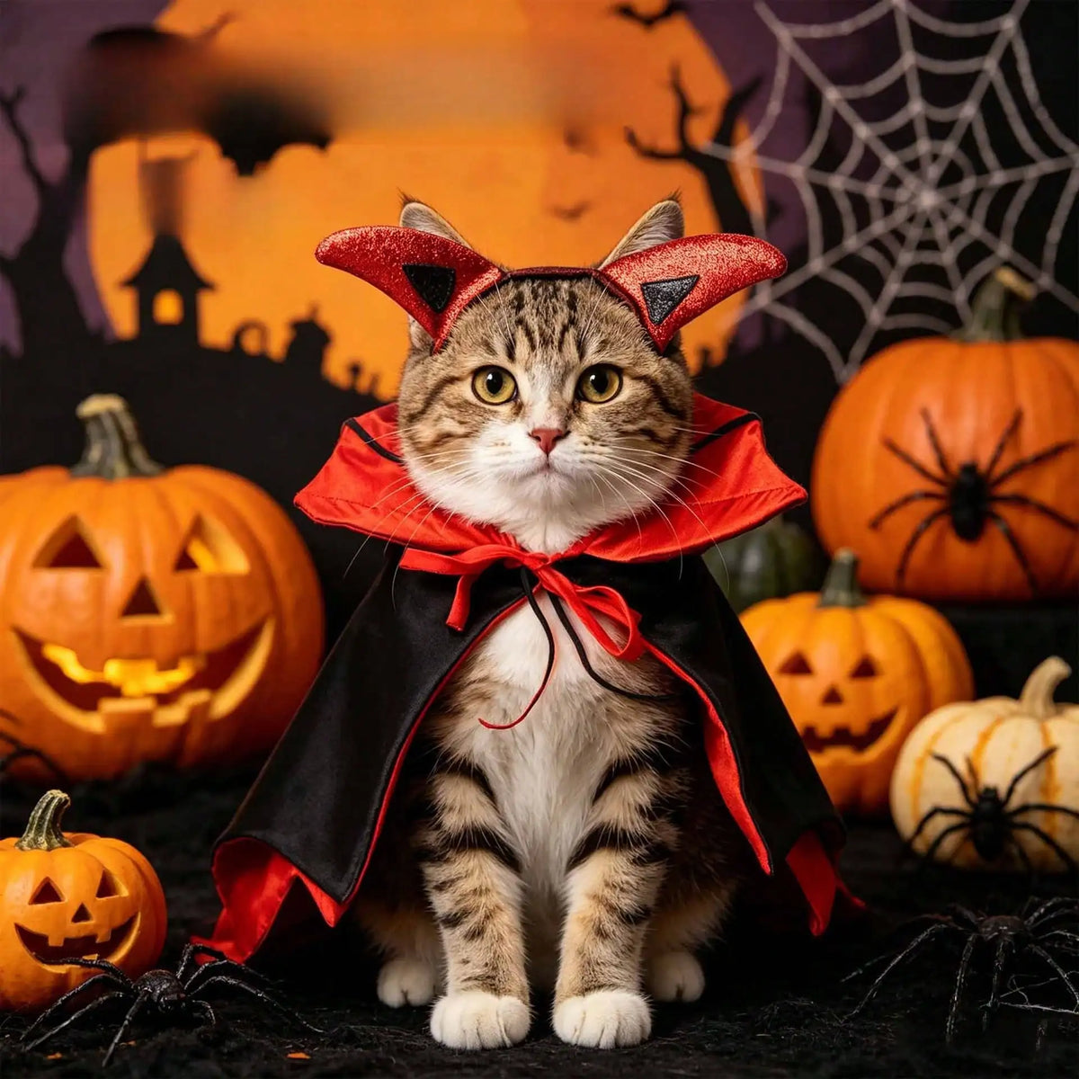 Halloween Funny Bat Pet Cloak Costume for Cats and Dogs