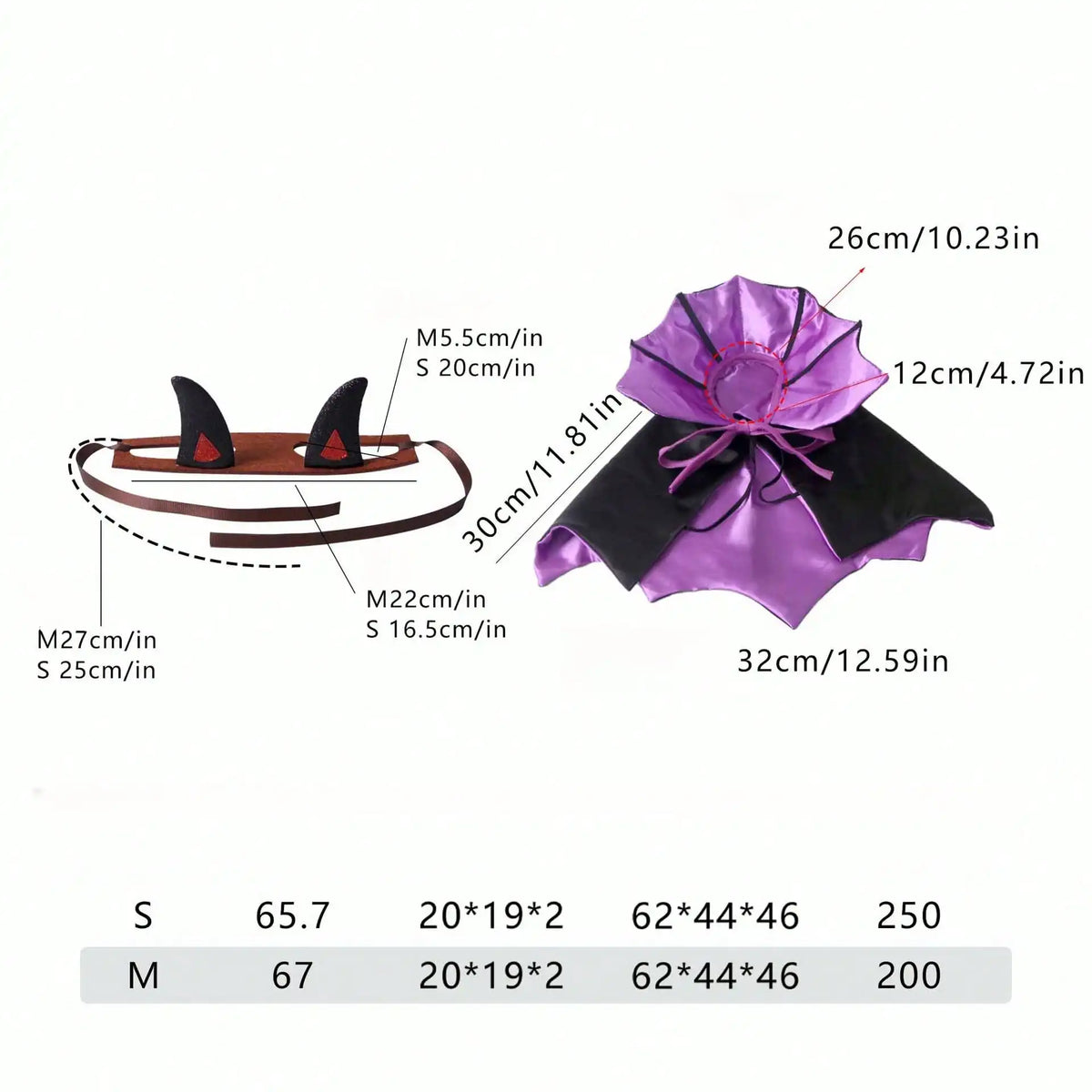 Halloween Funny Bat Pet Cloak Costume for Cats and Dogs