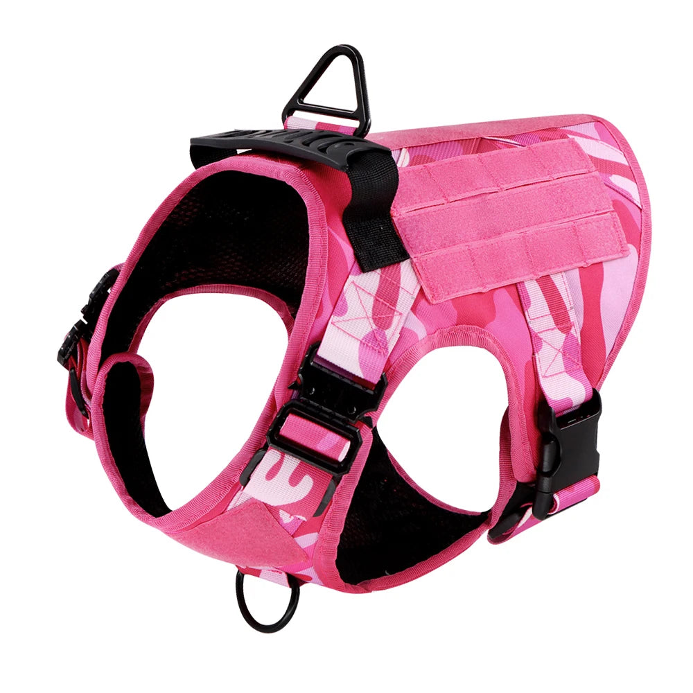PETRAVEL Military Camouflage Dog Harness For All Dogs