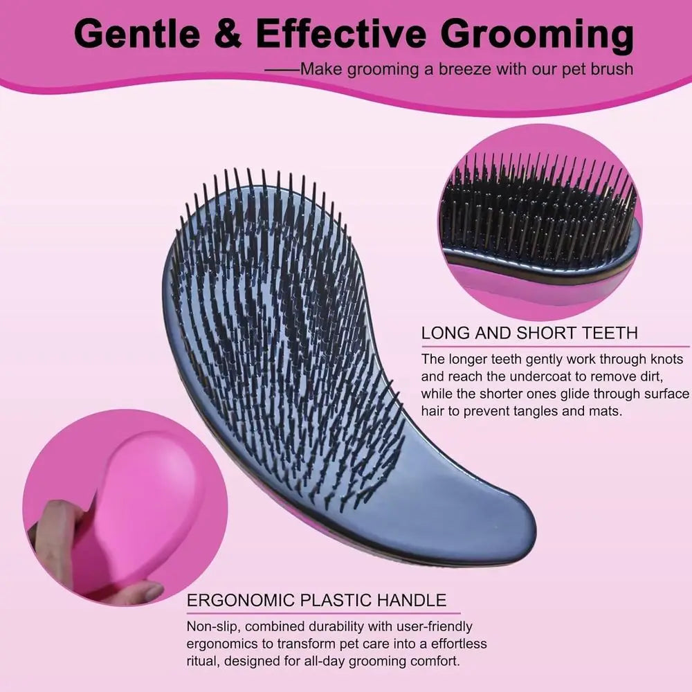 Puppy Brush For Dogs Gentle Bristle Grooming Yorkie Shih Tzu
