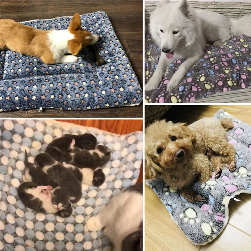 Flannel Pet Sleeping Mat Dog Bed For Cats And Dogs