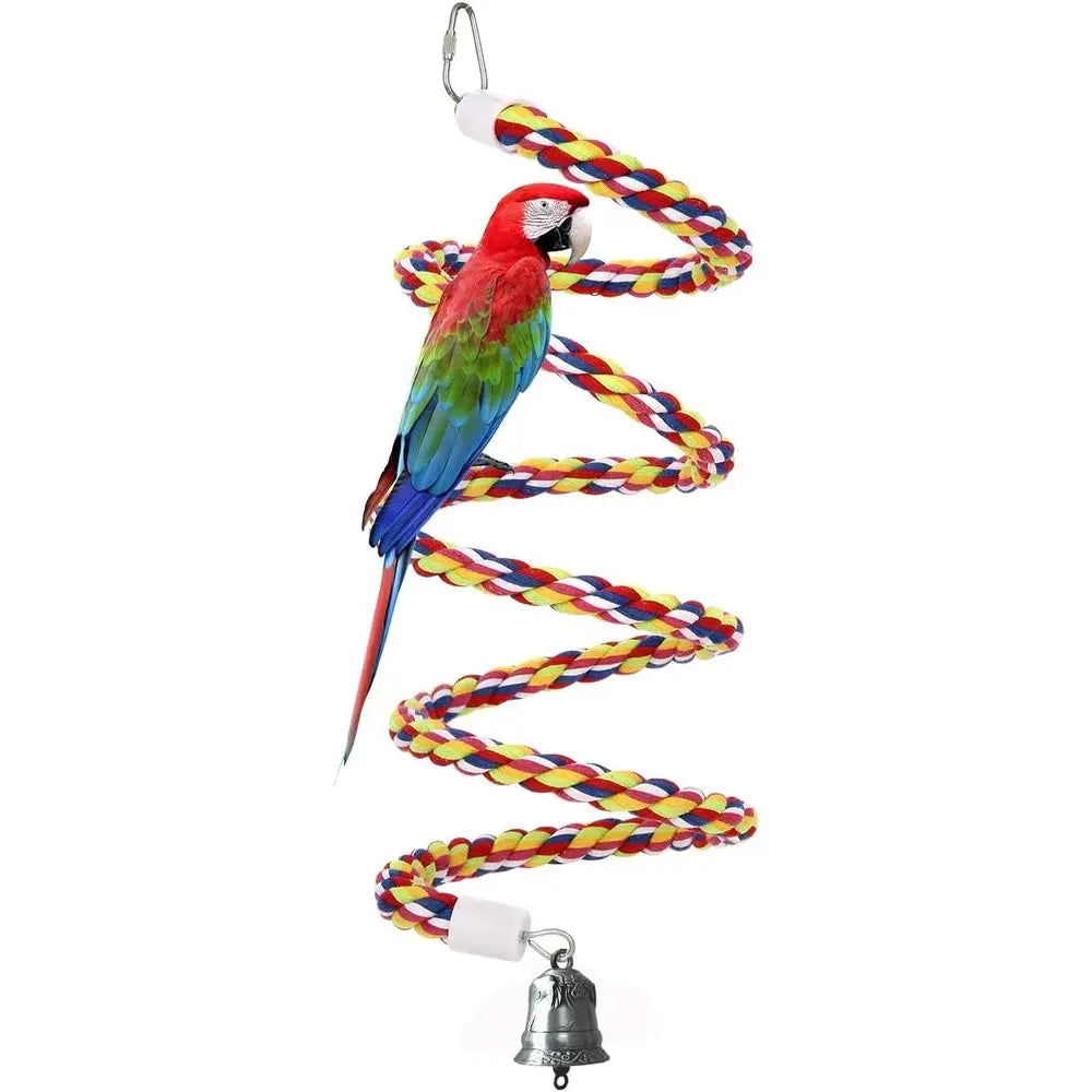 Cotton Bird Perch Swing for Small Parrots and Similar Birds