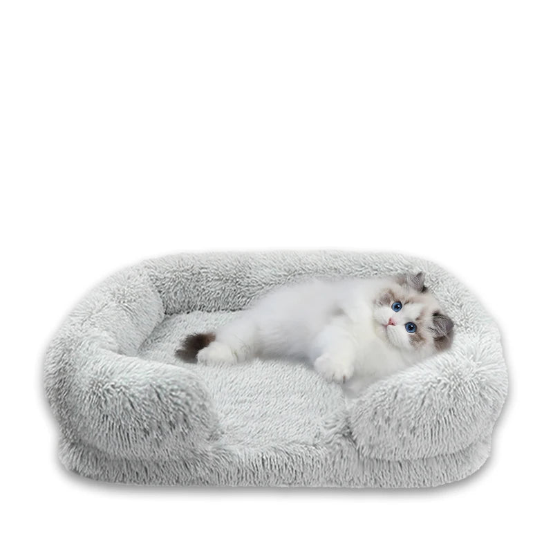 NONECN Thickened Orthopedic Dog Bed With Plush Cover