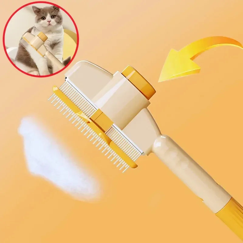 Dog Grooming Comb One Button Self Cleaning Brush for Pets