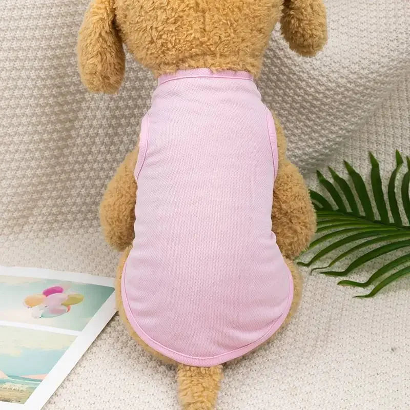 Summer Breathable Dog Vest T Shirt for Small Dogs Cats