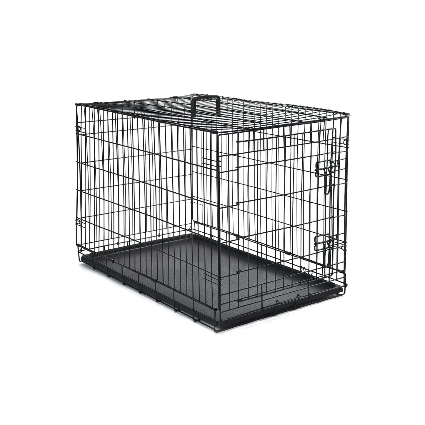 Foldable Metal Wire Dog Crate Kennel Portable Tray Divider