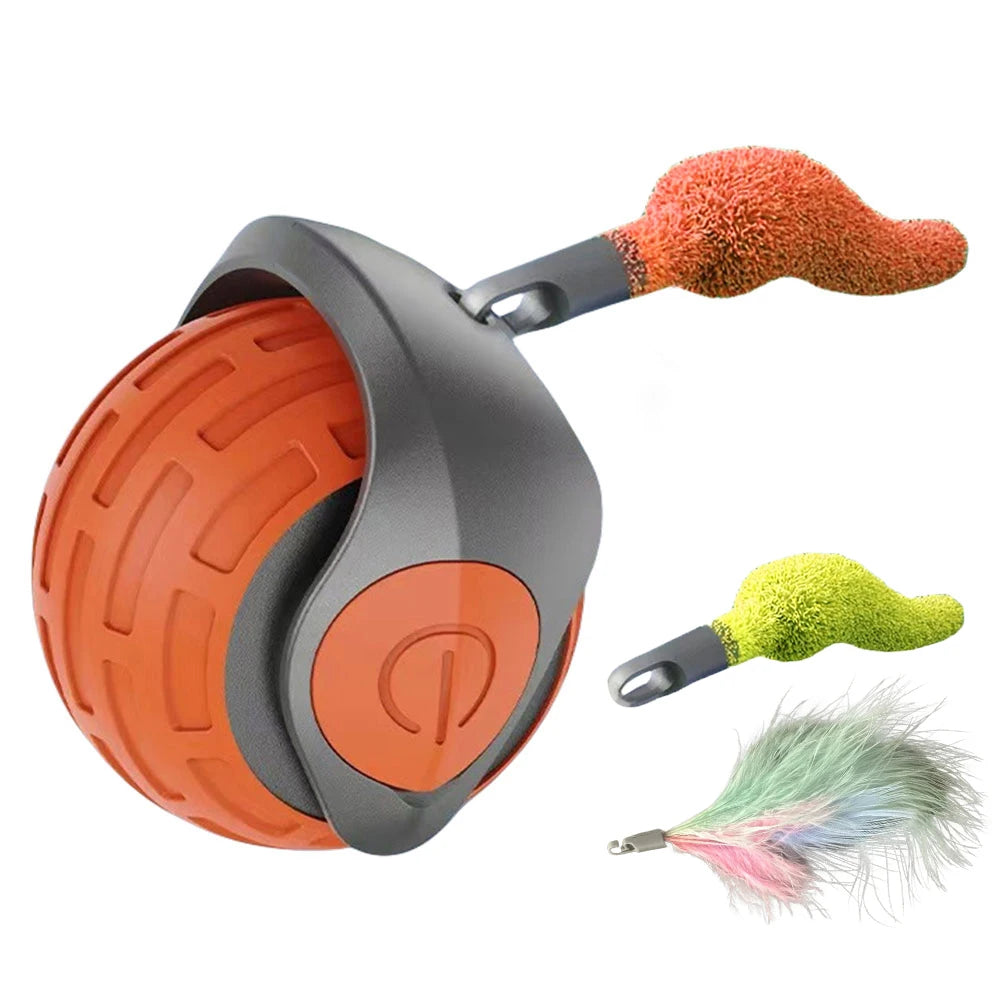 Shunmaii Cat Interactive Ball Toy Rechargeable Teaser Rolling