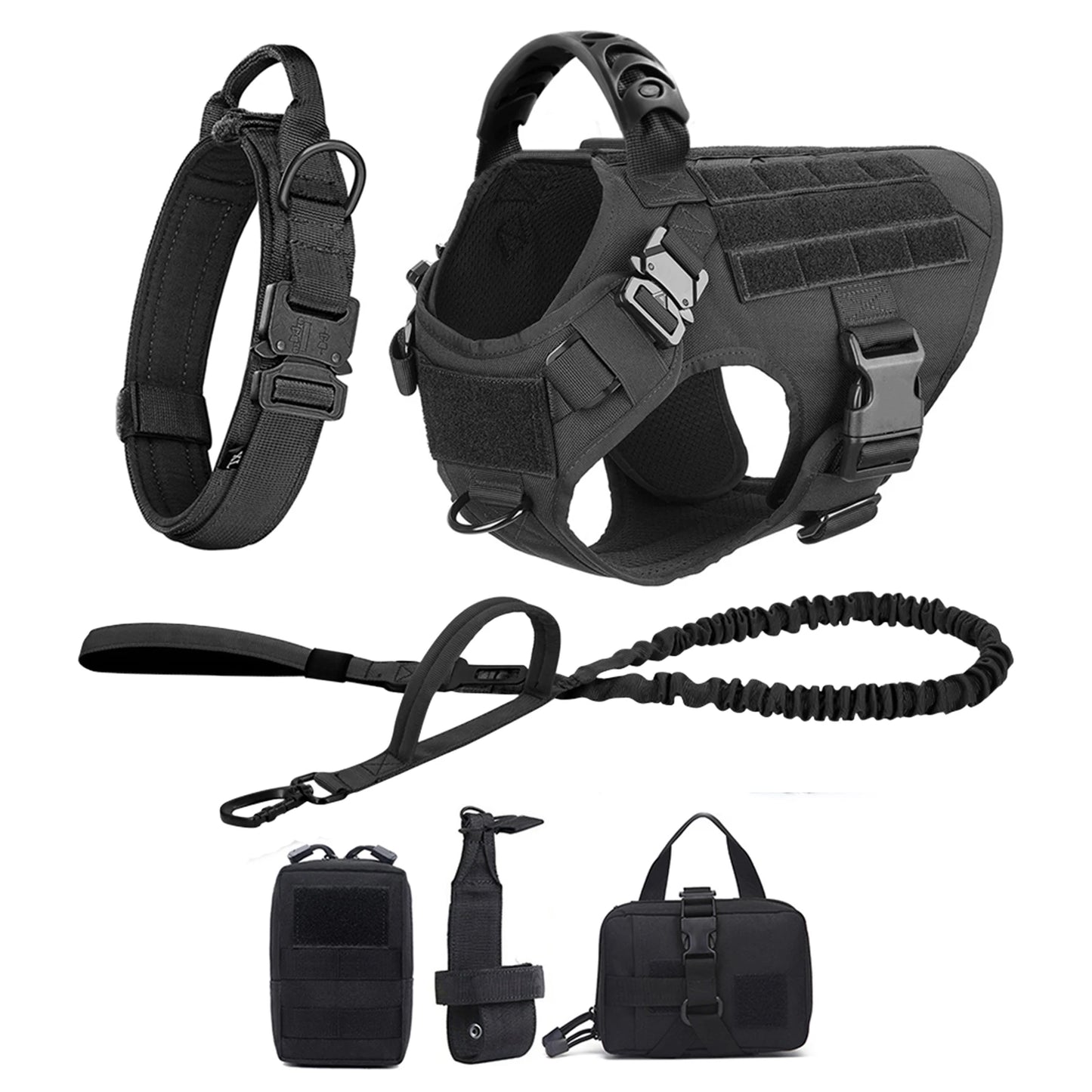 Nylon Dog Harness And Leash Set For Medium Large Dogs