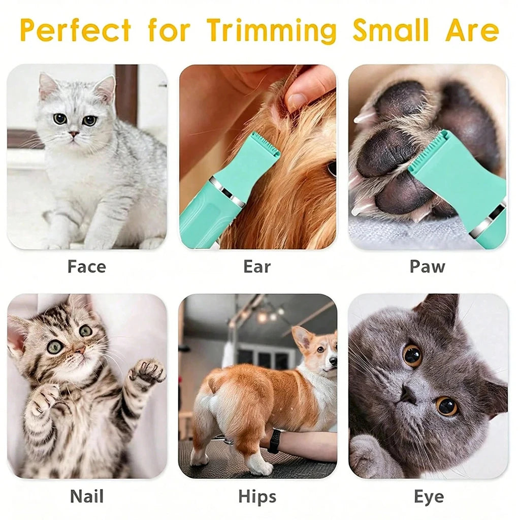 SHUYU 4 In 1 Rechargeable Pet Hair Clipper Grooming Kit