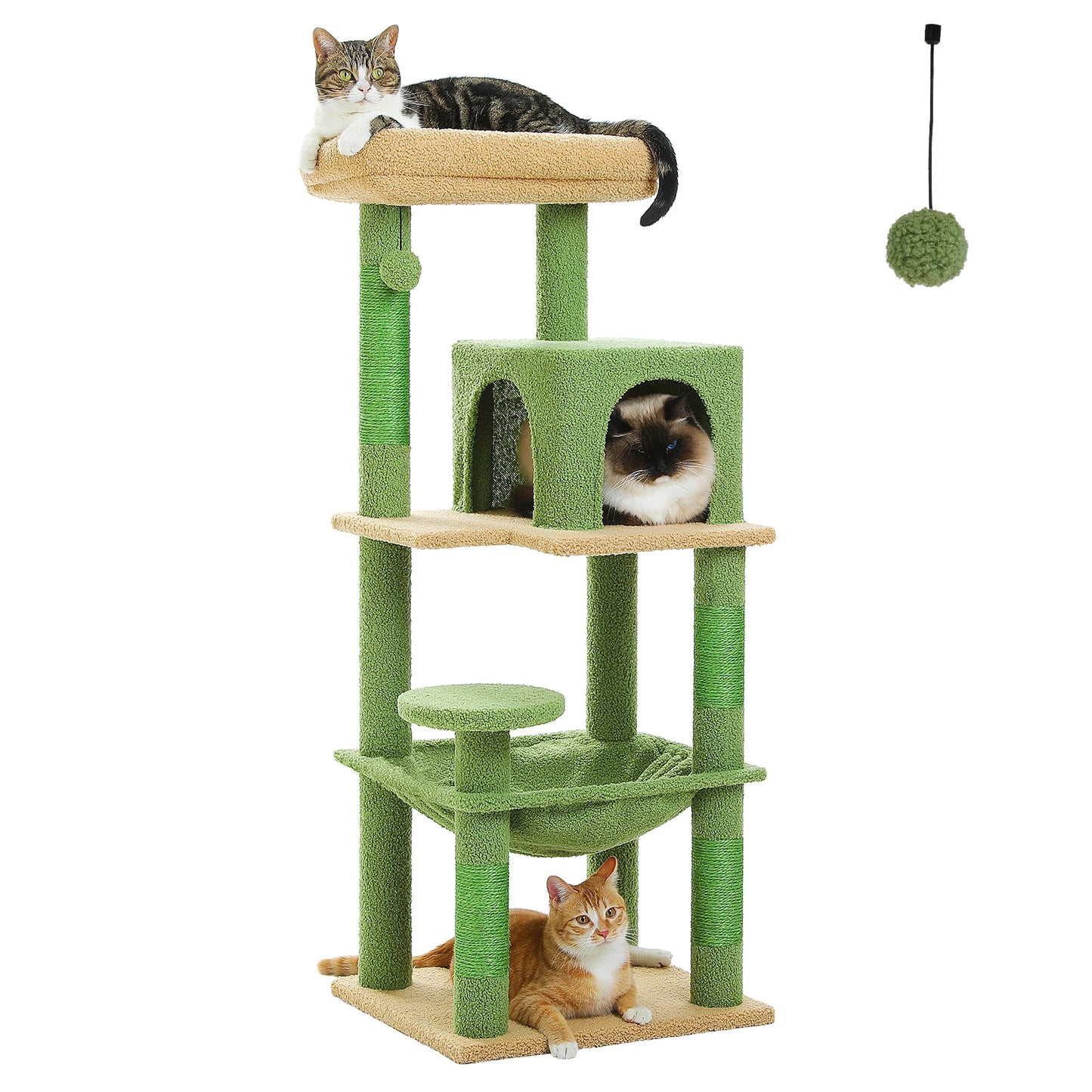PETEPELA Cat Tree for Indoor Cats Five Level Tower