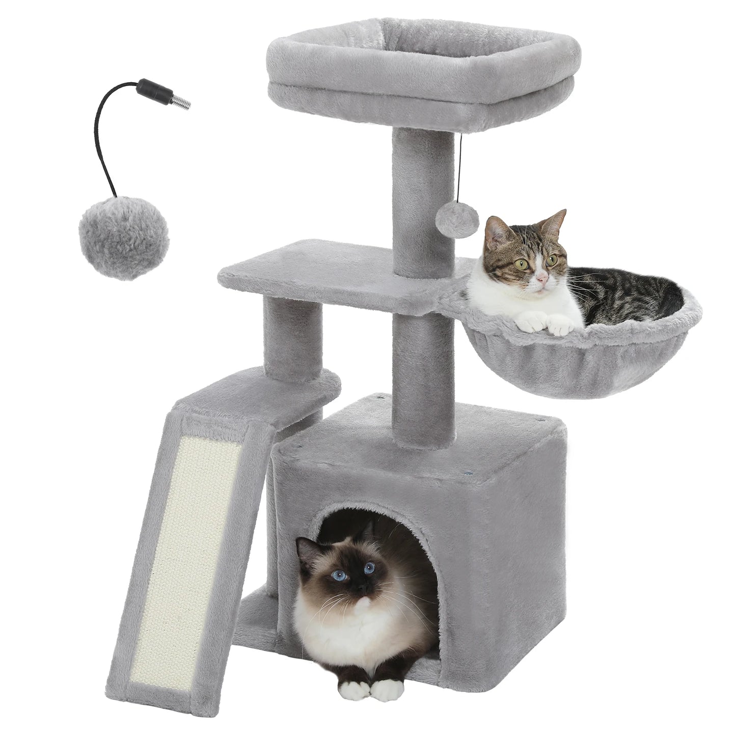 PEQULTICN Cat Tree Tower With Sisal Scratching Post