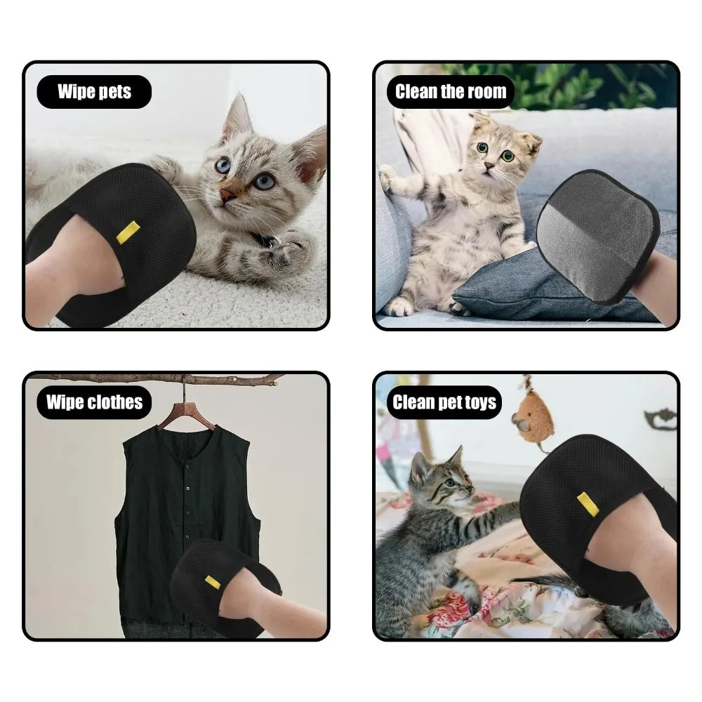 Professional Pet Grooming Deshedding Glove And Hair Removal Mitt