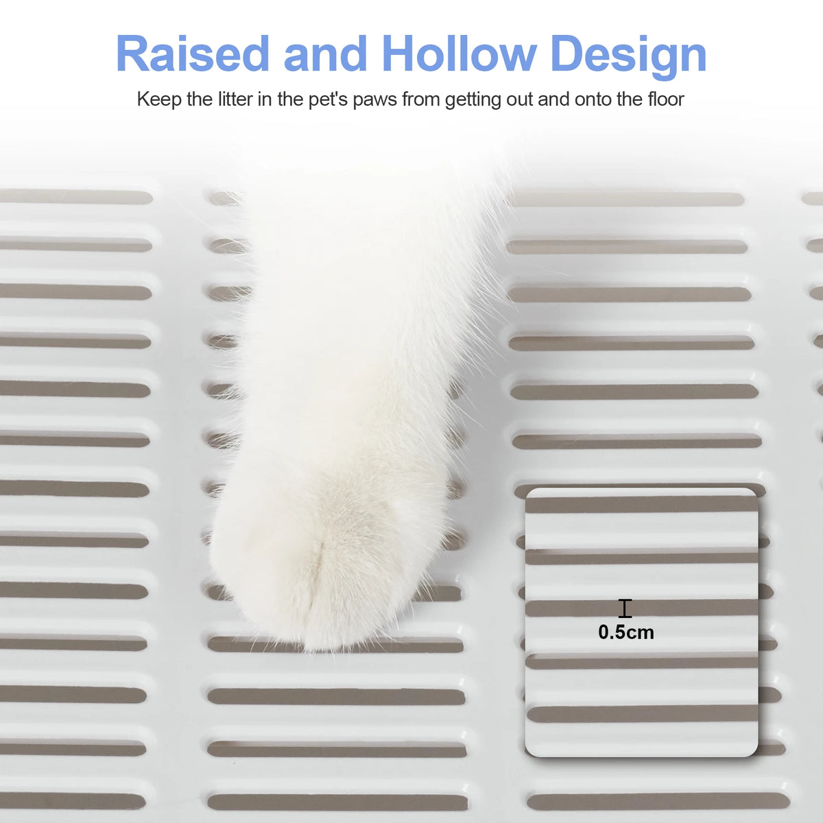 Foldable Cat Litter Box With Front Entry And Top Exit
